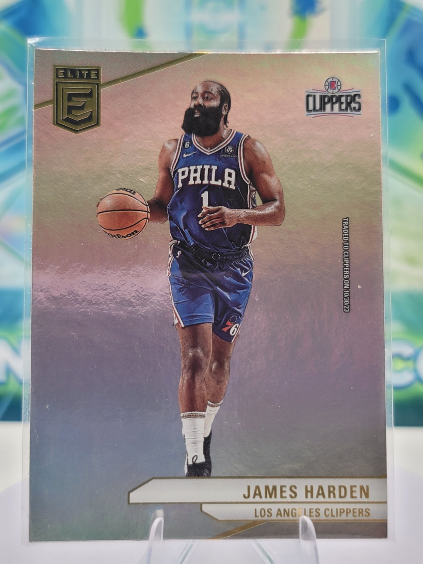 2024 Panini Donruss Elite James Harden — 2024 Panini Donruss Elite Refractor James Harden