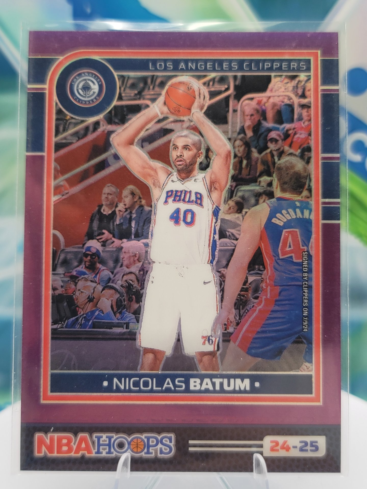 2025 Panini NBA Hoops Nicolas Batum — 2025 Panini NBA Hoops Purple Nicolas Batum #12 of 249