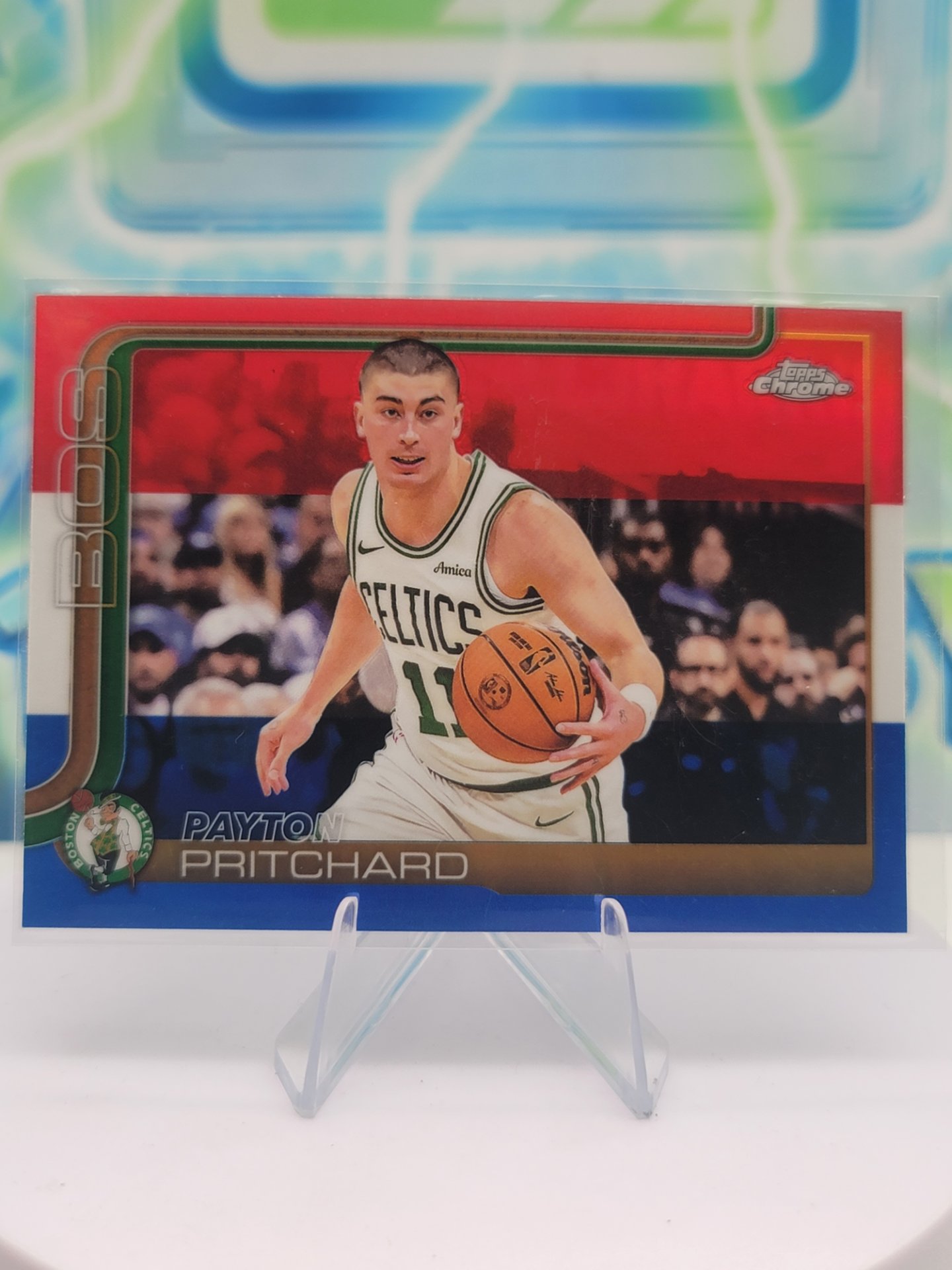 2025 Topps Topps Chrome Payton Pritchard — 2025 Topps Topps Chrome Red White Blue Payton Pritchard