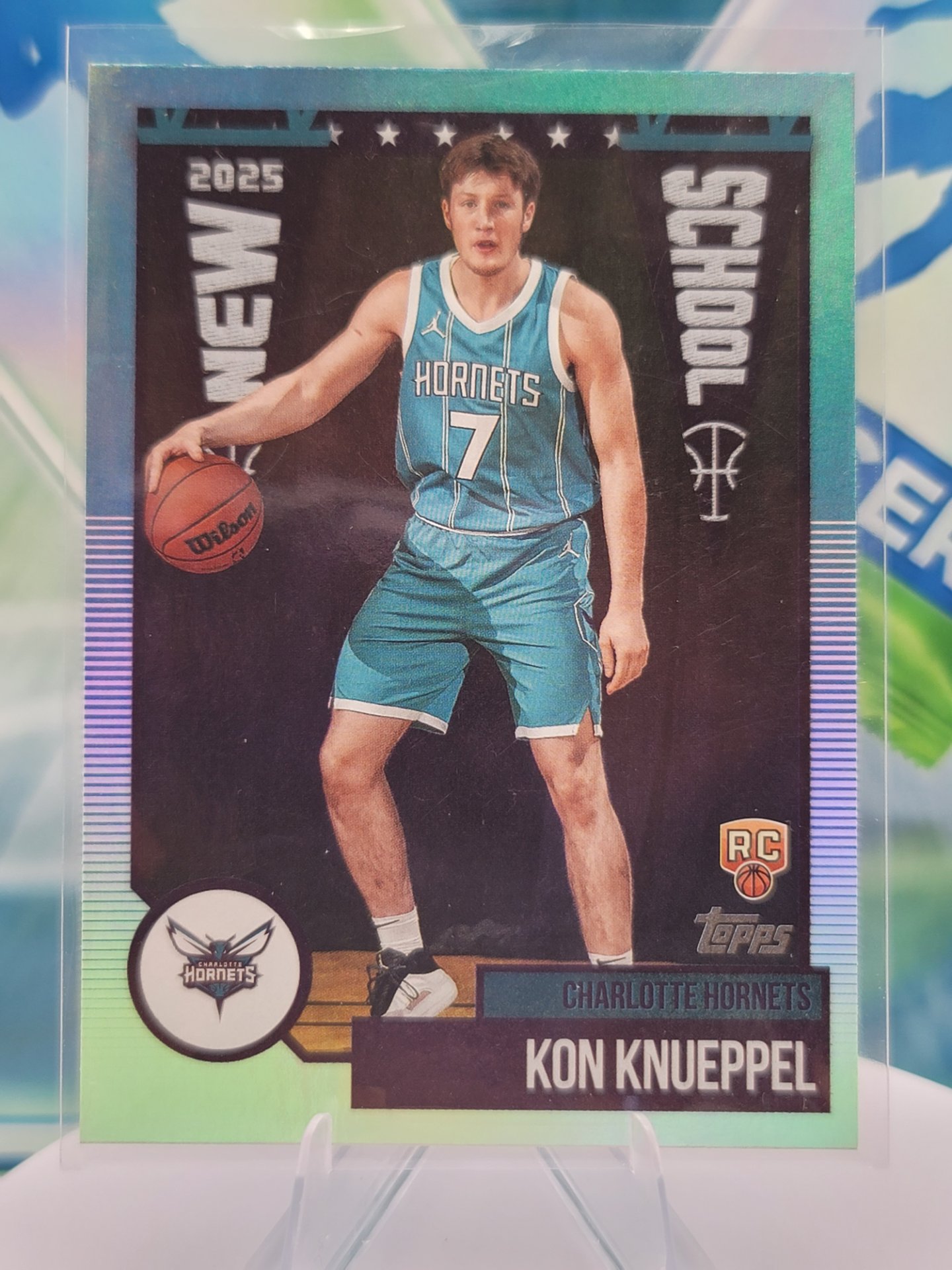 2025 Topps Topps Flagship Kon Knueppel — 2025 Topps Topps Flagship New School Refractor Kon Knueppel Rookie