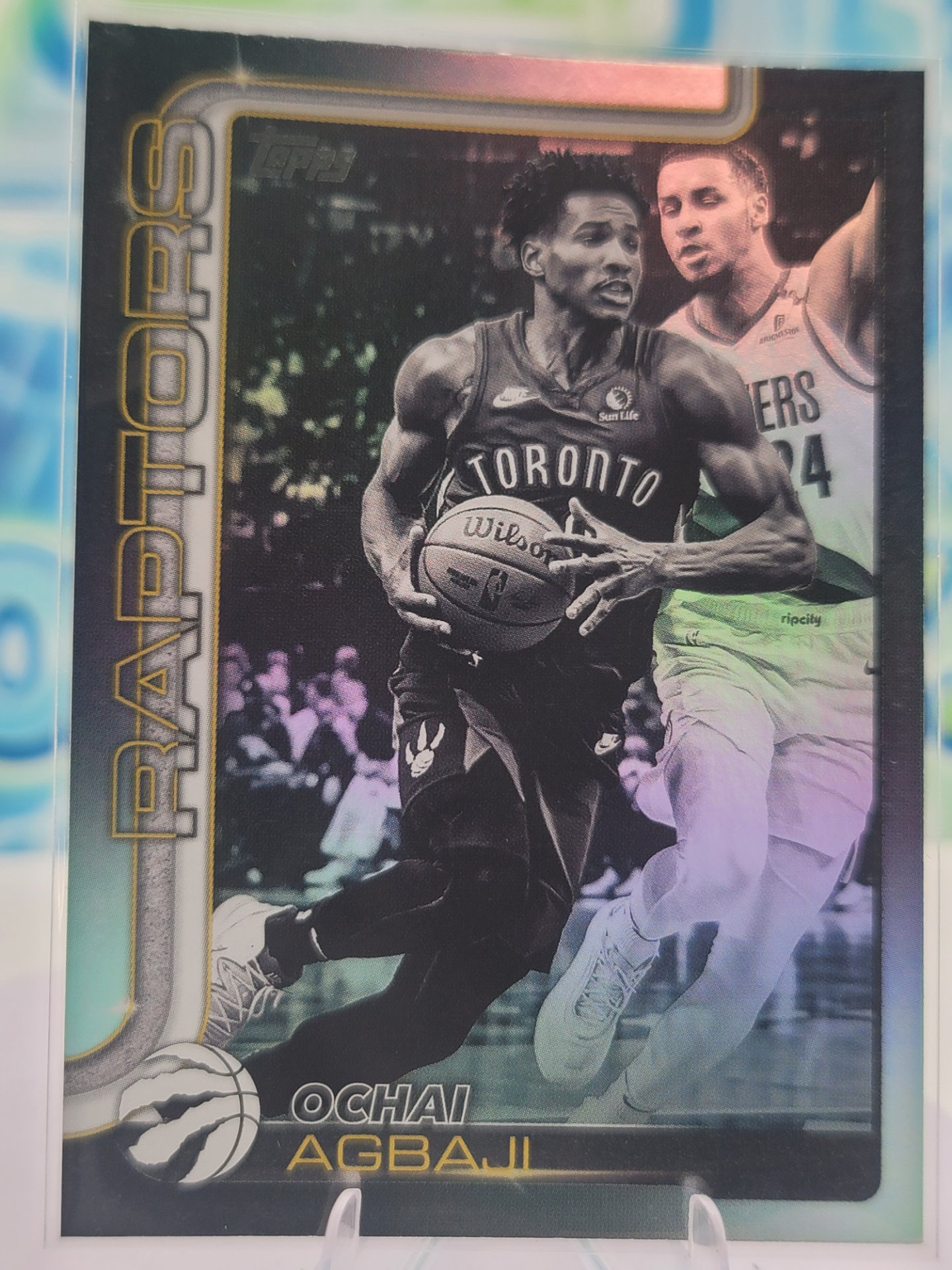 2025 Topps Topps Flagship Ochai Agbaji — 2025 Topps Topps Flagship Blackout Ochai Agbaji