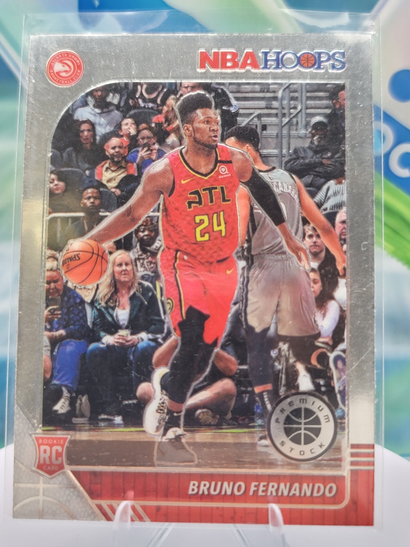 2020 Panini NBA Hoops Bruno Fernando — 2020 Panini NBA Hoops Premium Stock Bruno Fernando Rookie