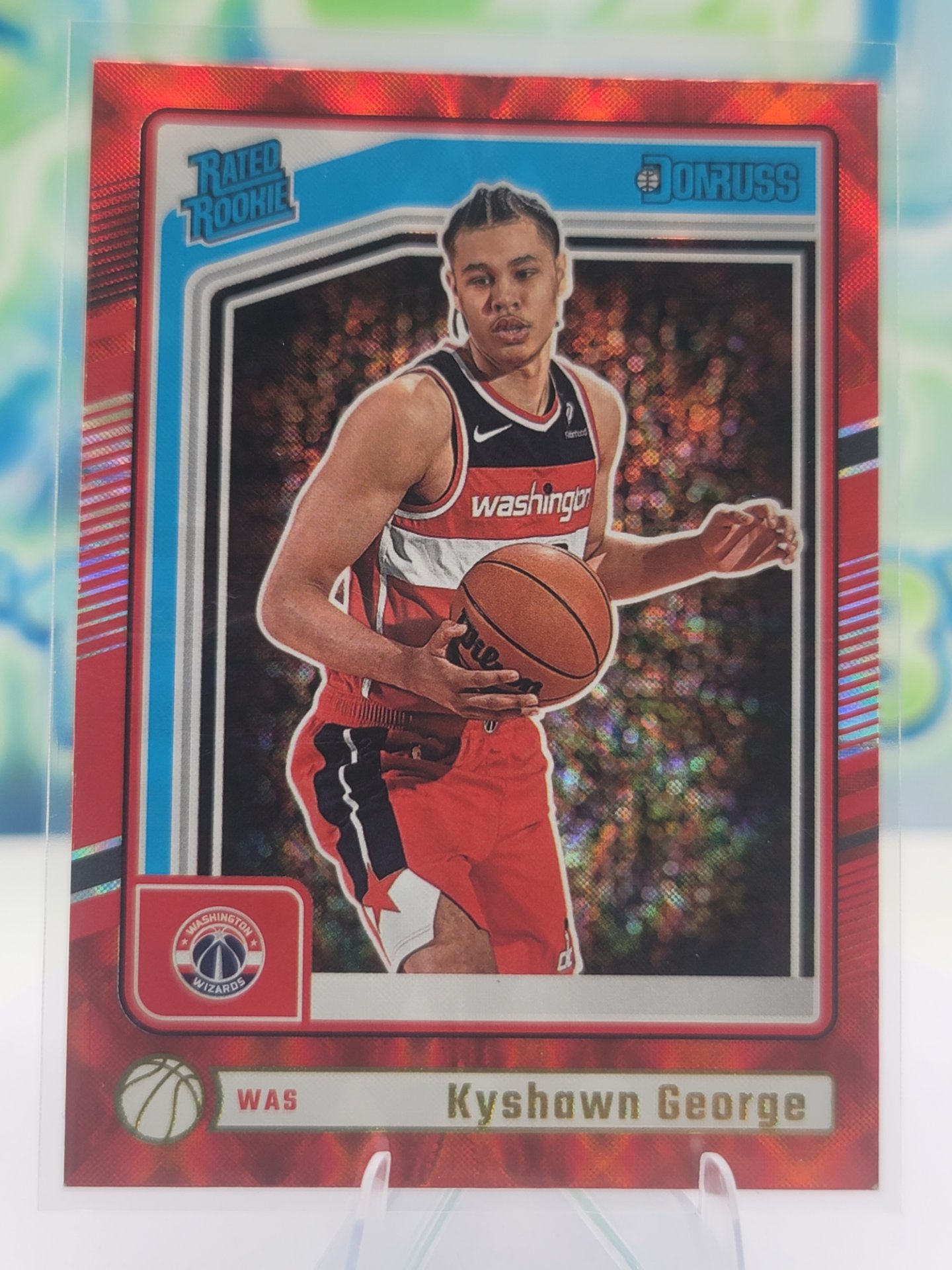 2025 Panini Donruss Kyshawn George — 2025 Panini Donruss Rated Rookie Red Wedges Kyshawn George