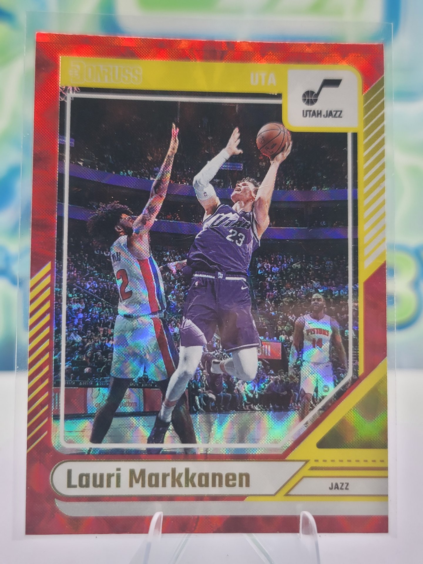 2025 Panini Donruss Lauri Markkanen — 2025 Panini Donruss Red Wedges Lauri Markkanen