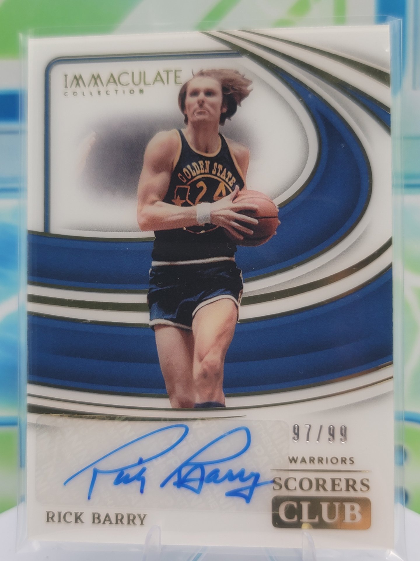2024 Panini Immaculate Rick Barry — 2024 Panini Immaculate Scorers Club Rick Barry 97 of 99 Autographs