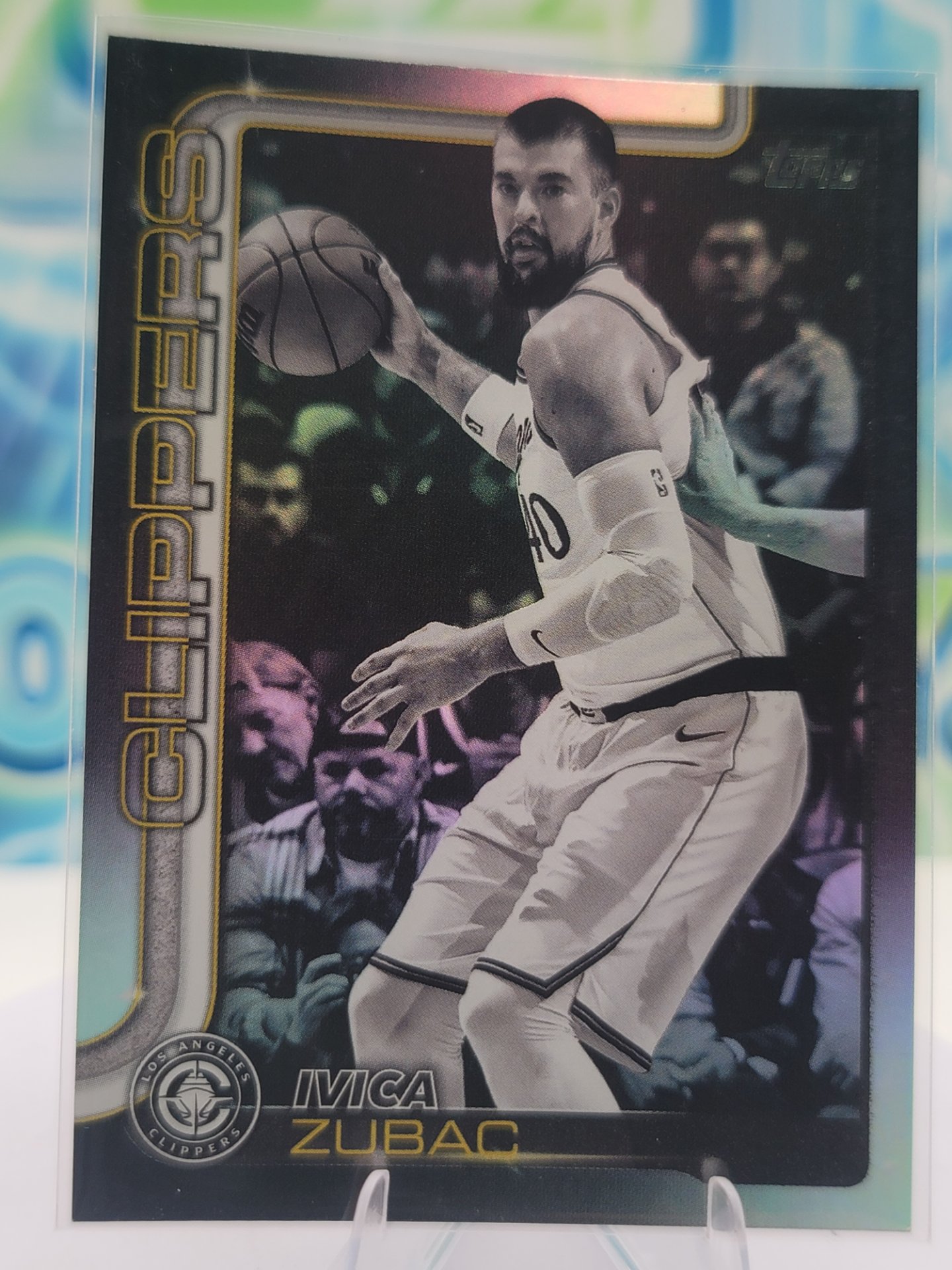 2025 Topps Topps Flagship Ivica Zubac — 2025 Topps Topps Flagship Blackout Ivica Zubac