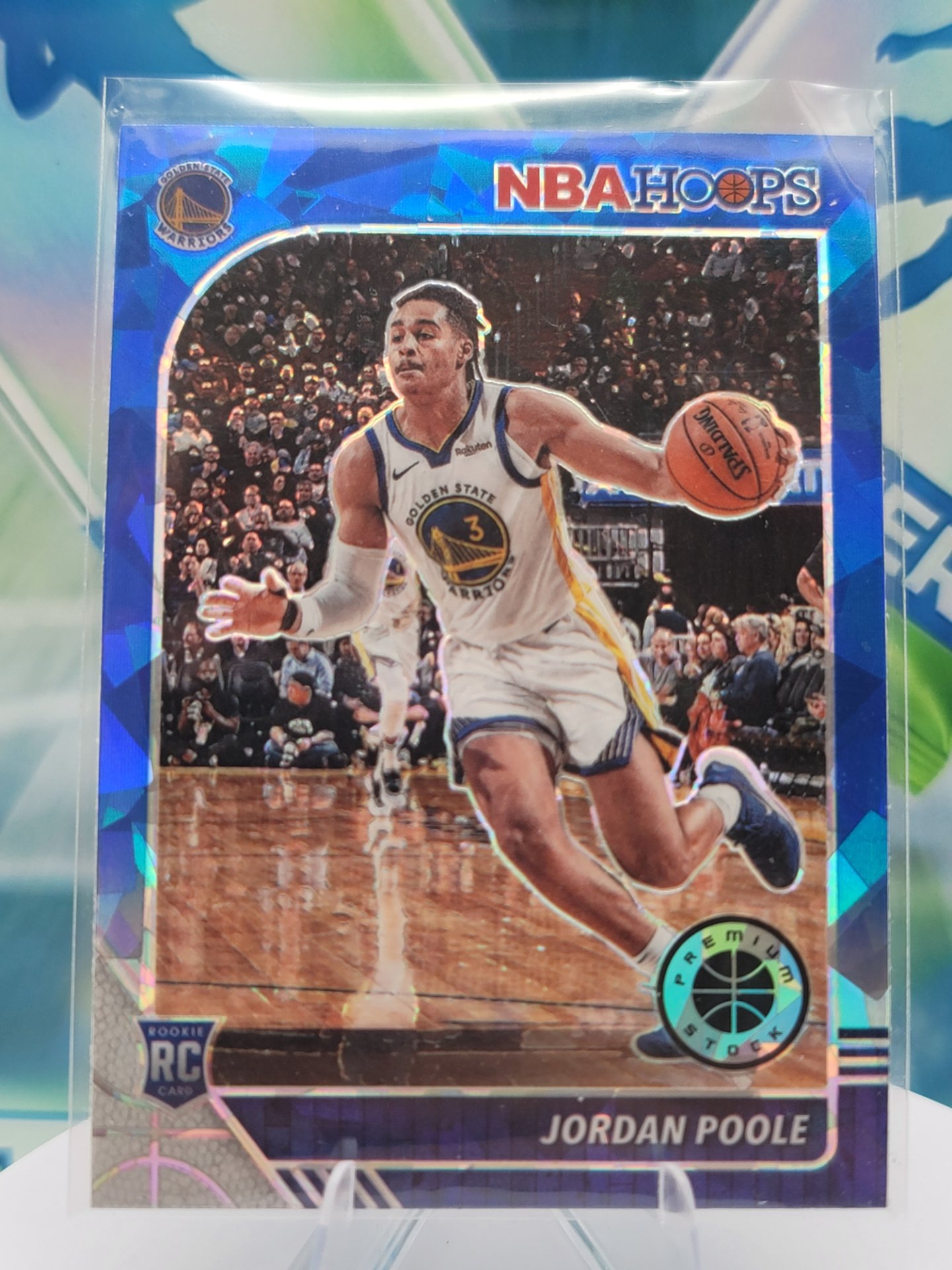 2020 Panini NBA Hoops Jordan Poole — 2020 Panini NBA Hoops Premium Stock Jordan Poole Rookie