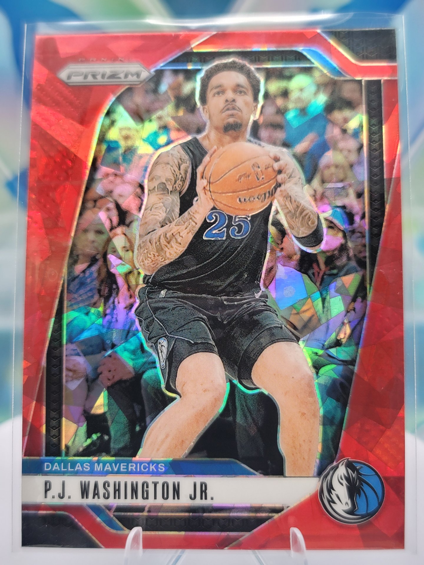 2025 Panini Prizm PJ Washington Jr. — 2025 Panini Prizm Red Ice PJ Washington Jr.