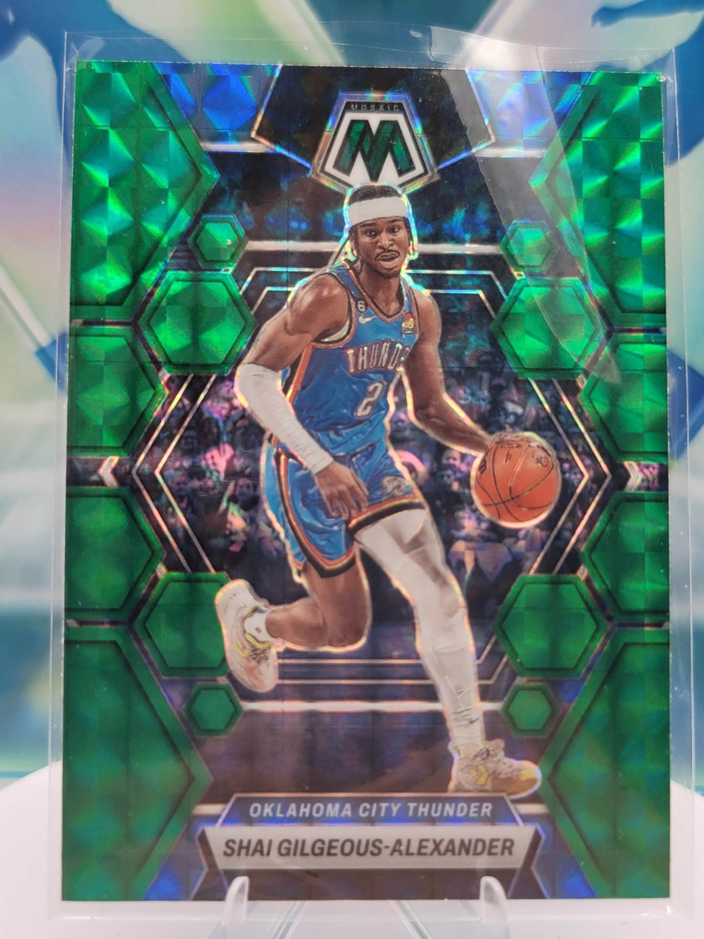 2023 Panini Mosaic Shai Gilgeous-Alexander — 2023 Panini Mosaic X-Fractor Shai Gilgeous-Alexander
