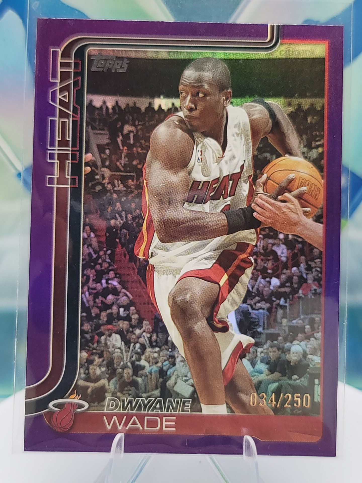 2025 Topps Topps Flagship Dwyane Wade — 2025 Topps Topps Flagship Purple Dwyane Wade #34 of 250