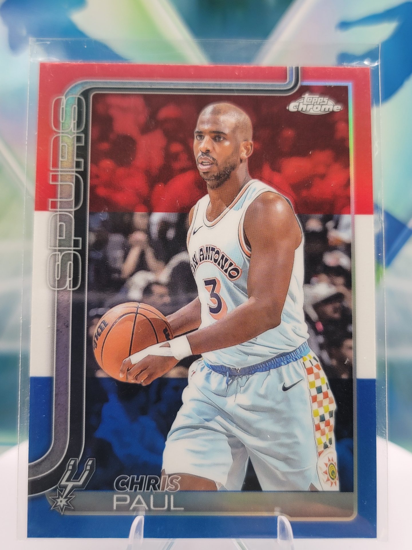 2025 Topps Topps Chrome Chris Paul — 2025 Topps Topps Chrome Red White Blue Chris Paul