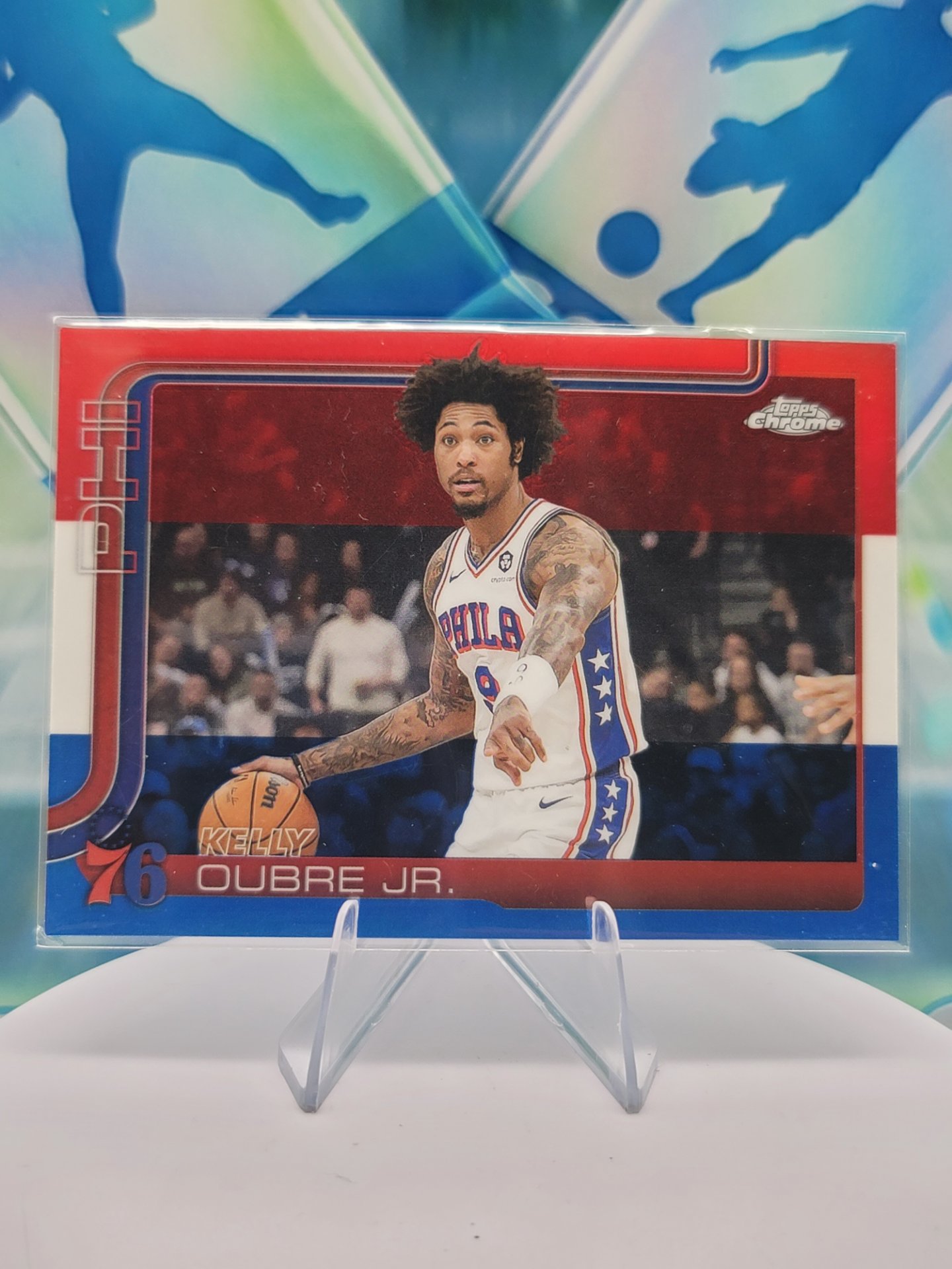2025 Topps Topps Chrome Kelly Oubre Jr. — 2025 Topps Topps Chrome Red White Blue Kelly Oubre Jr.