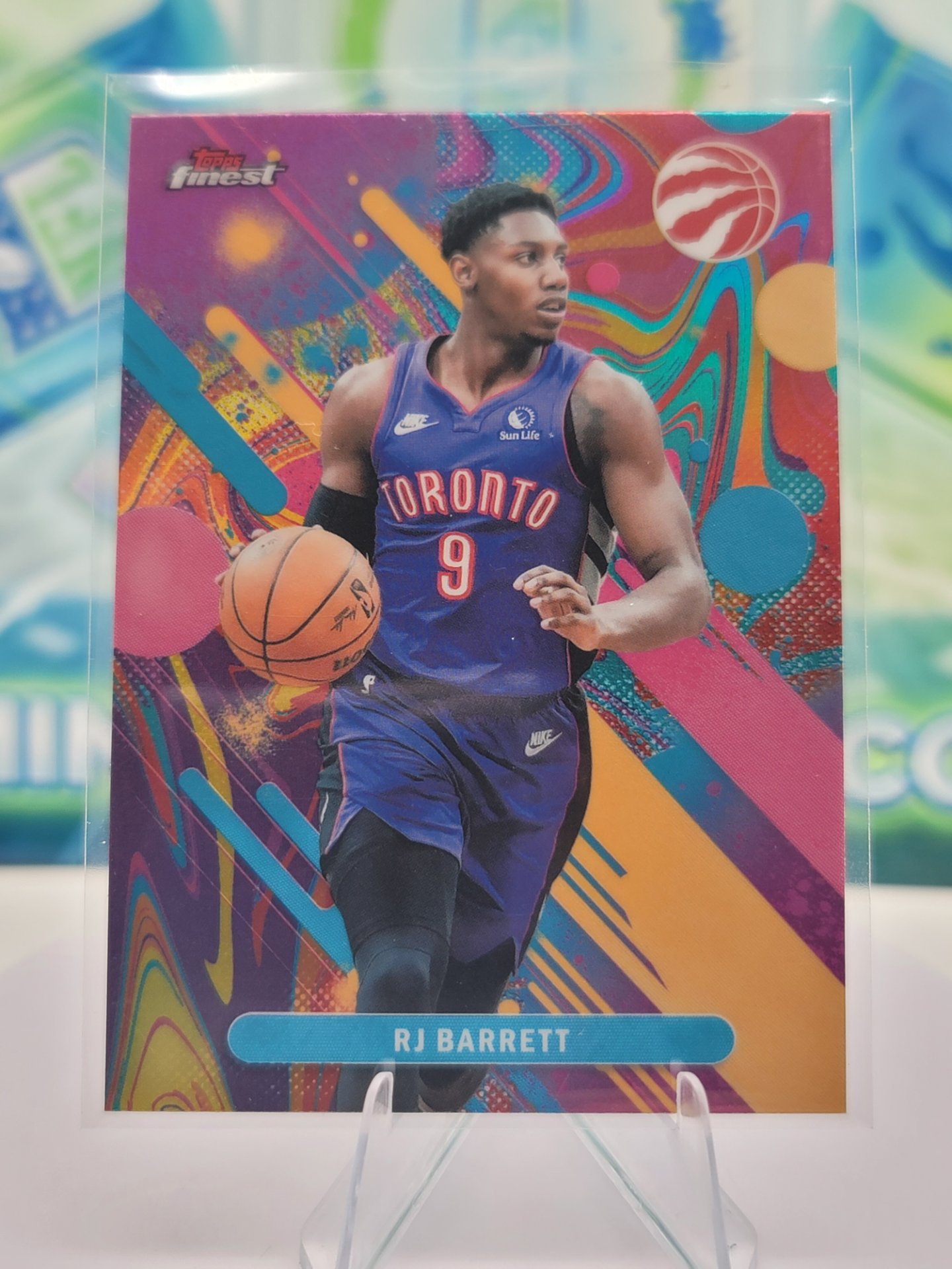 2026 Topps Topps Finest Rj Barrett — 2026 Topps Topps Finest Common Oil Spill Rj Barrett