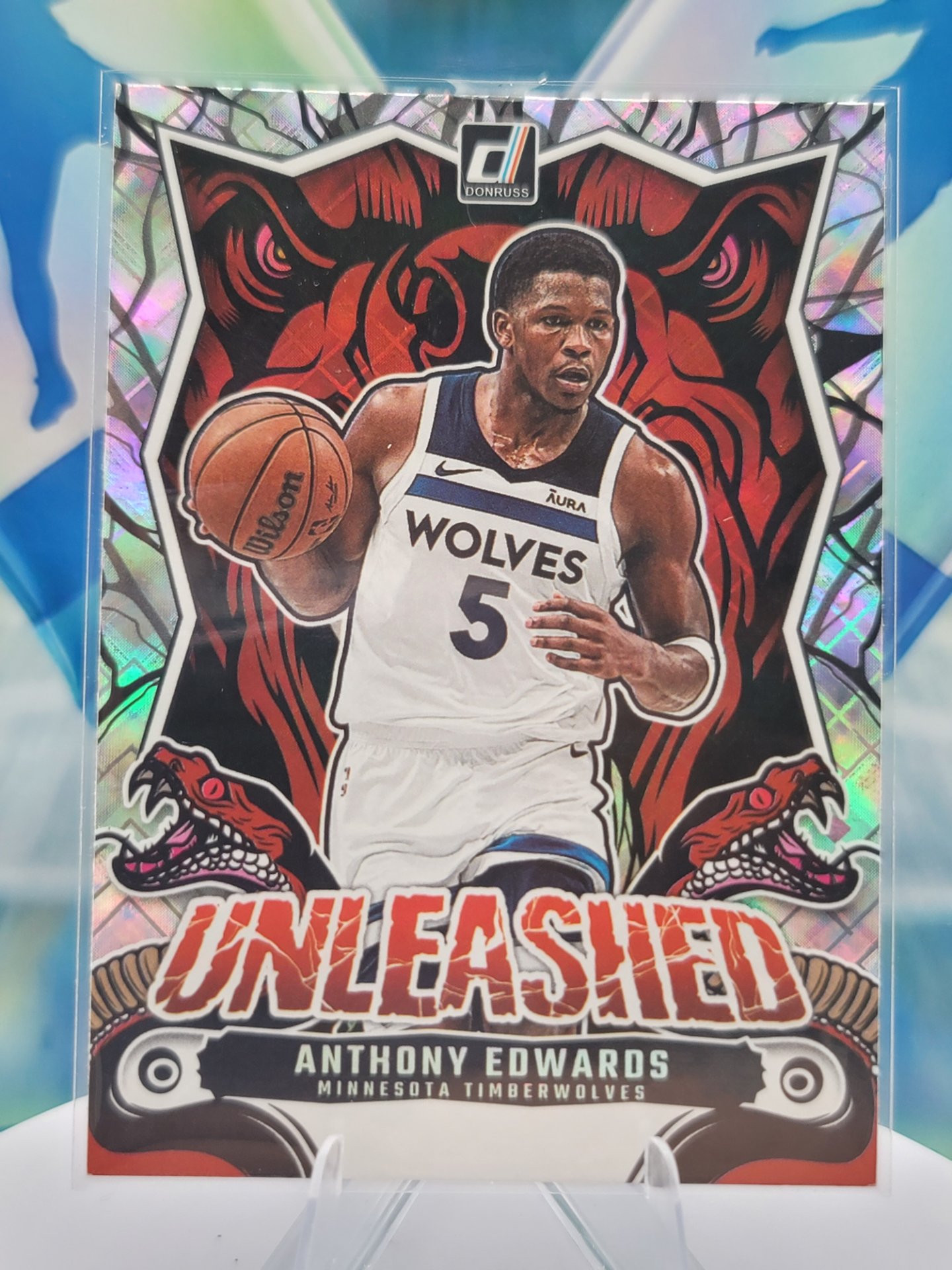 2025 Panini Donruss Anthony Edwards — 2025 Panini Donruss Unleashed Diamond Anthony Edwards