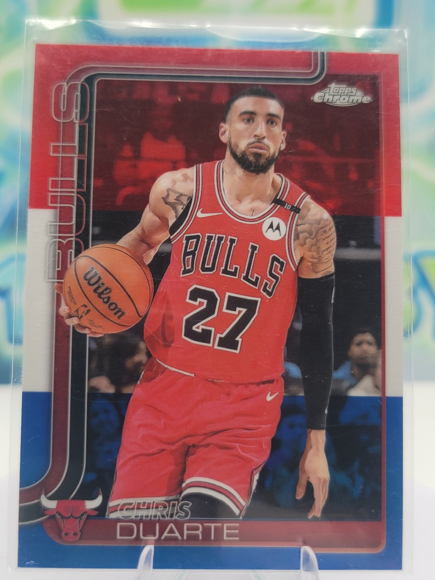 2025 Topps Topps Chrome Chris Duarte — 2025 Topps Topps Chrome Red White Blue Chris Duarte
