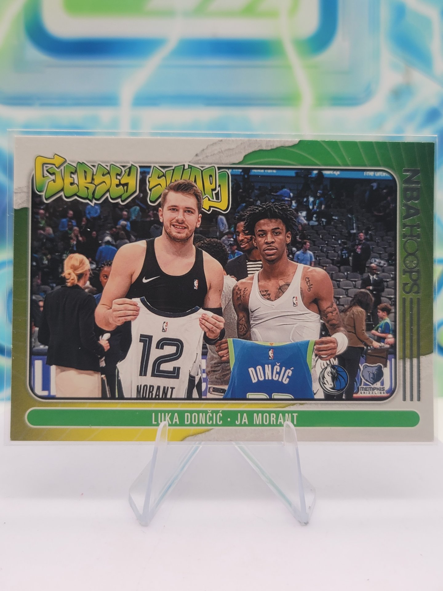 2021 Panini NBA Hoops Luka Doncic & Ja Morant — 2021 Panini NBA Hoops Jersey Swap Luka Doncic & Ja Morant