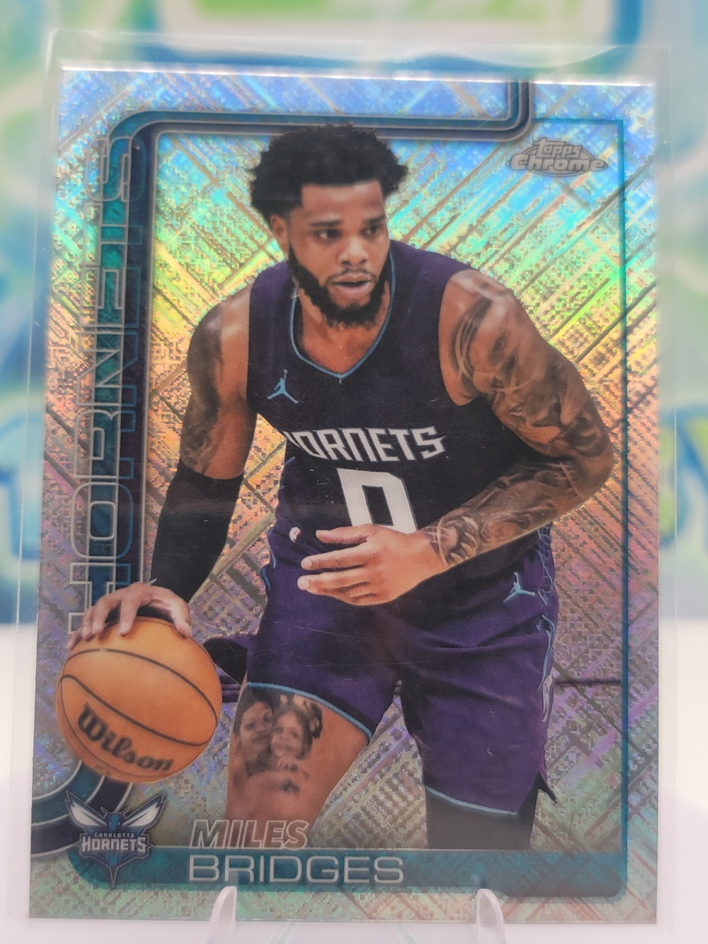 2025 Topps Topps Chrome Miles Bridges — 2025 Topps Topps Chrome Skylight Miles Bridges