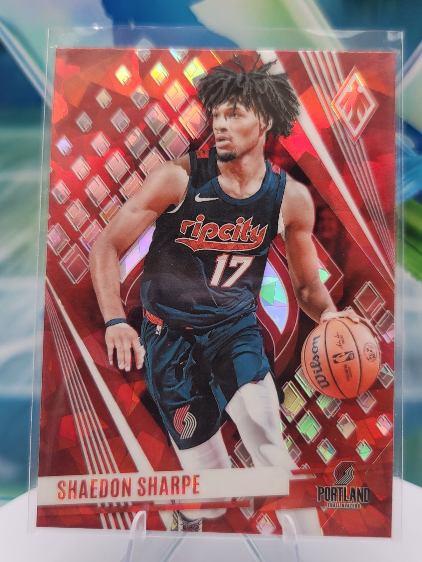 2024 Panini Phoenix Shaedon Sharpe — 2024 Panini Phoenix Red Ice Shaedon Sharpe