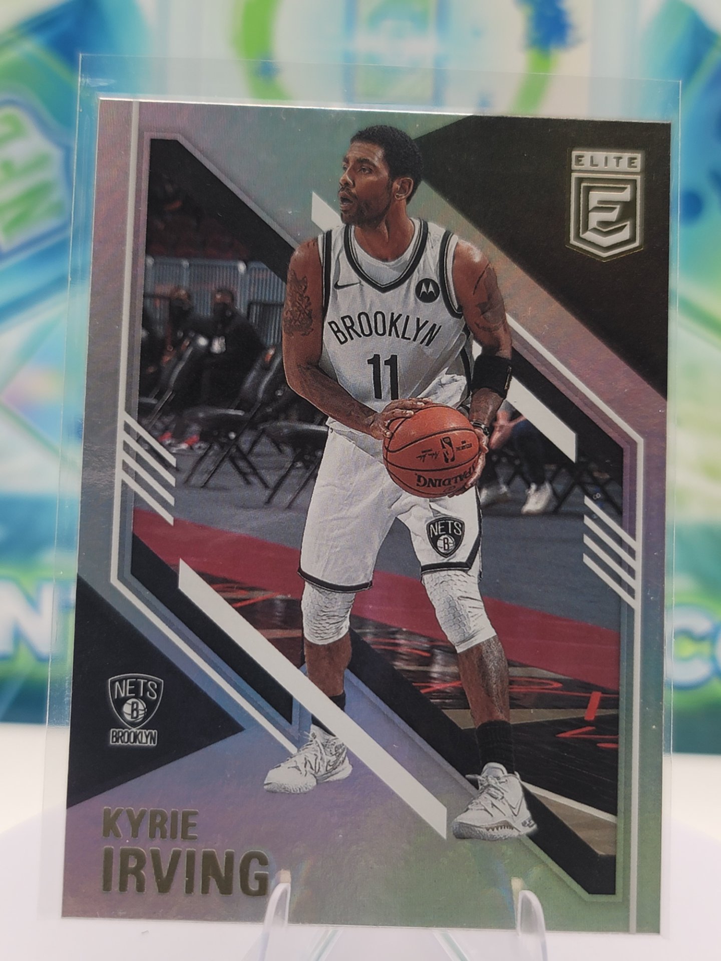2021 Panini Donruss Elite Kyrie Irving — 2021 Panini Donruss Elite Refractor Kyrie Irving