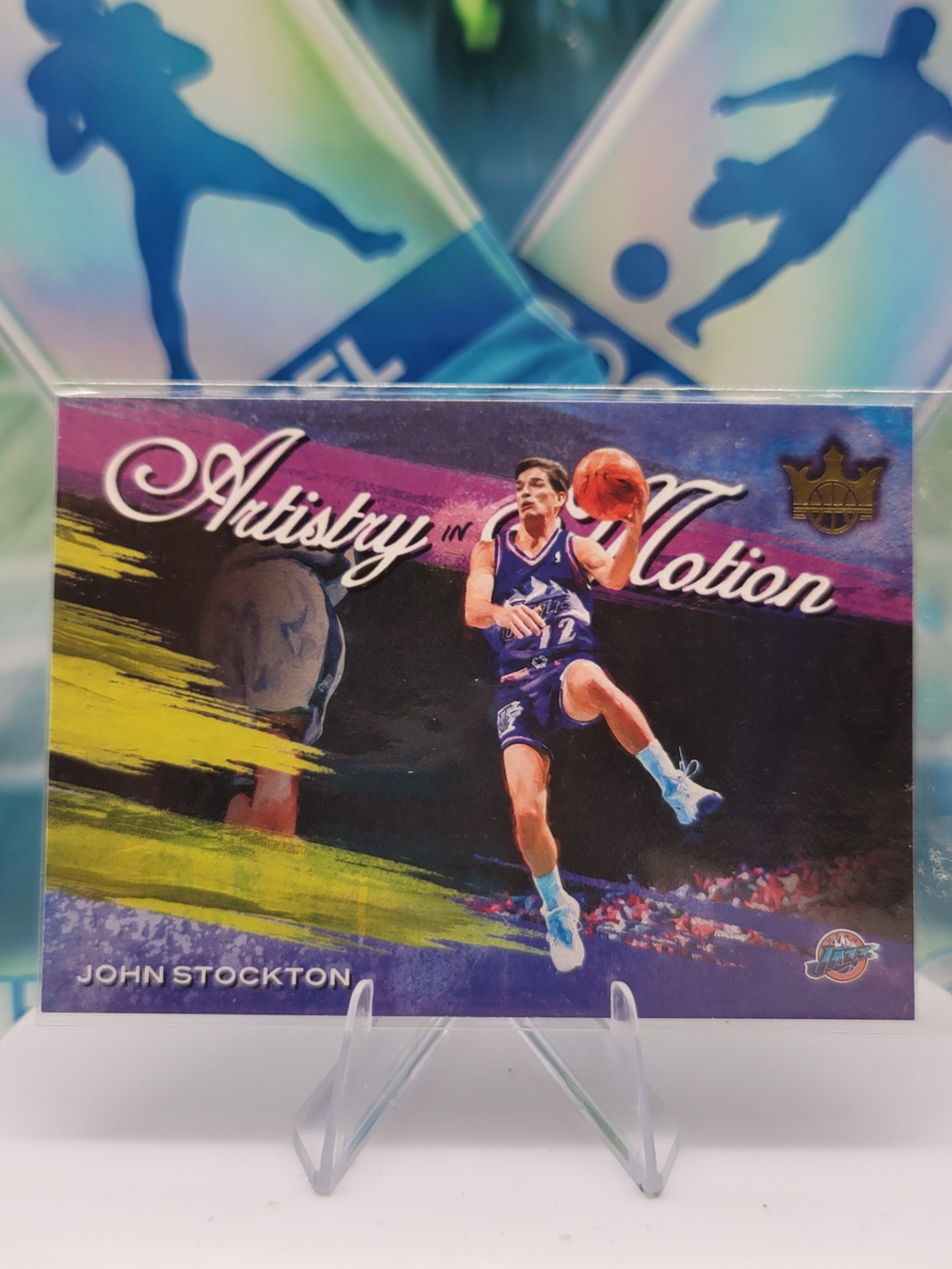 2021 Panini Court Kings John Stockton — 2021 Panini Court Kings Artistry in Motion John Stockton