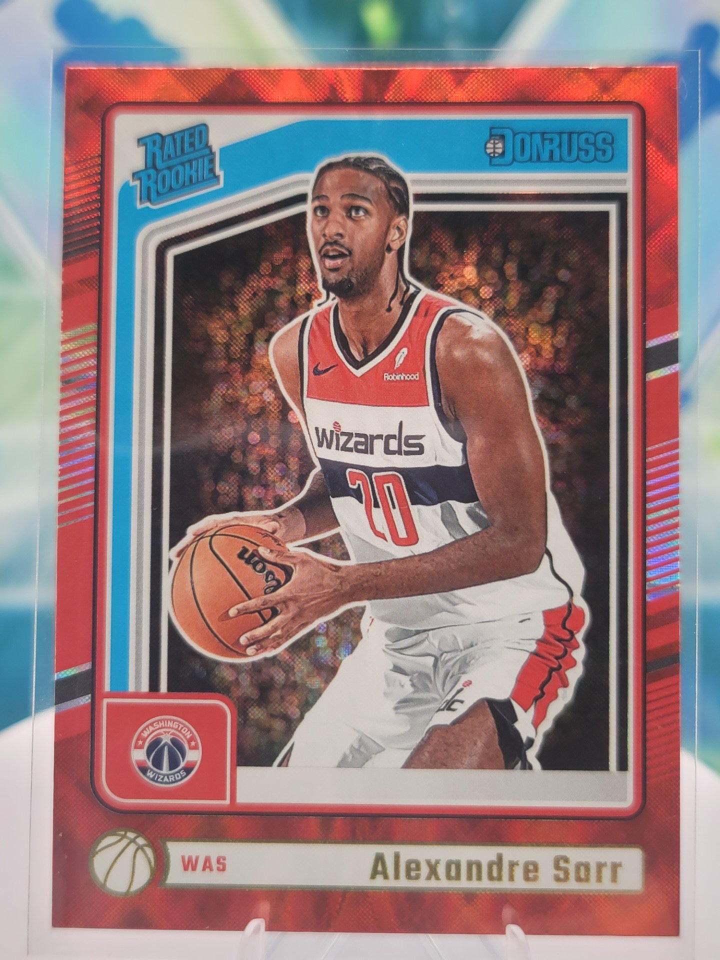 2025 Panini Donruss Alexandre Sarr — 2025 Panini Donruss Rated Rookie Red Wedges Alexandre Sarr
