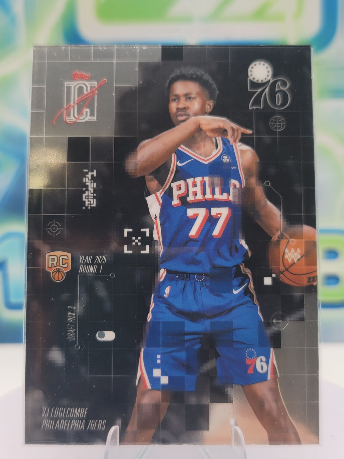 2026 Topps Signature Class VJ Edgecombe — 2026 Topps Signature Class After Image VJ Edgecombe Rookie