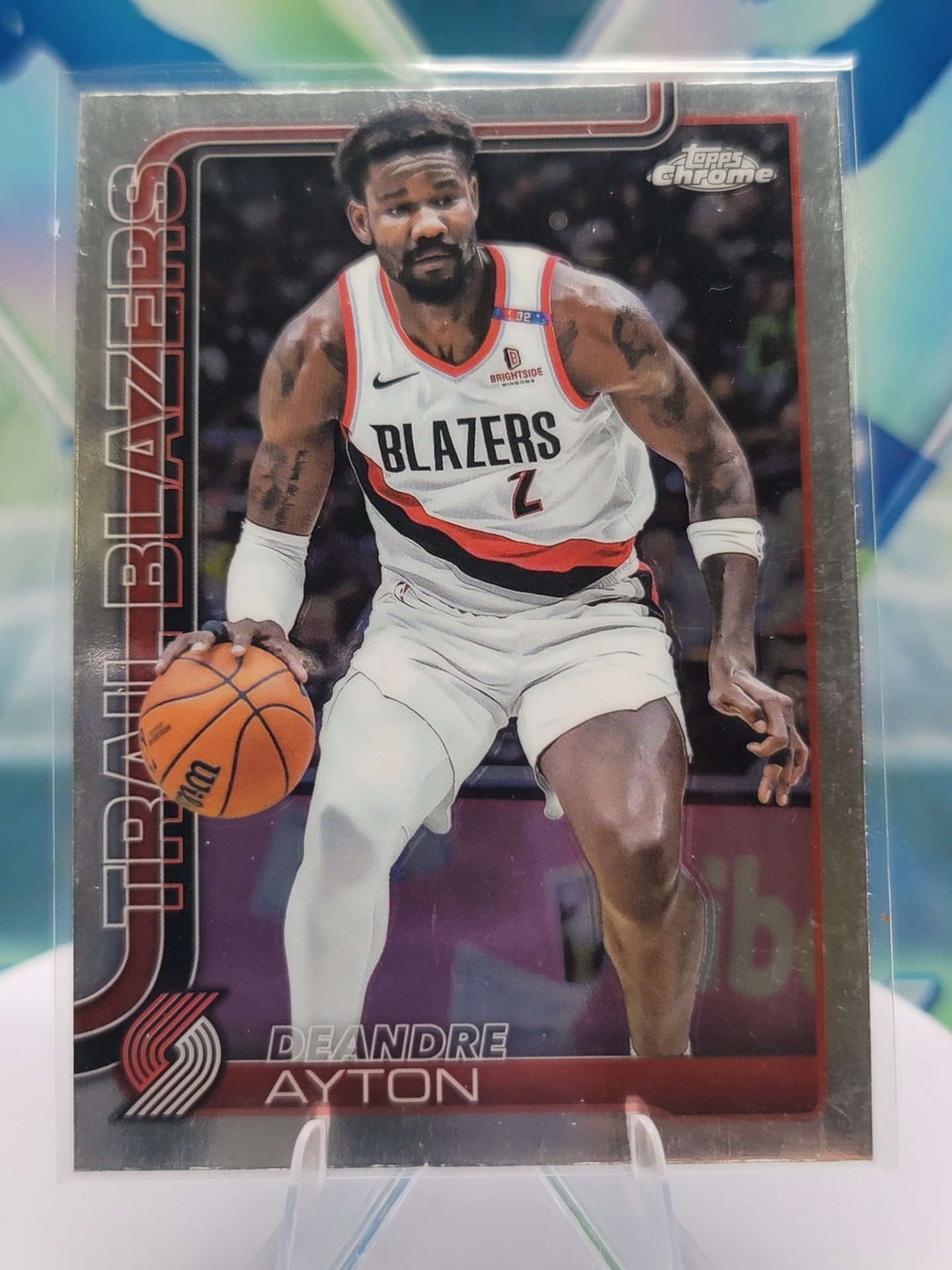 2025 Topps Topps Chrome Deandre Ayton — 2025 Topps Topps Chrome Base Deandre Ayton