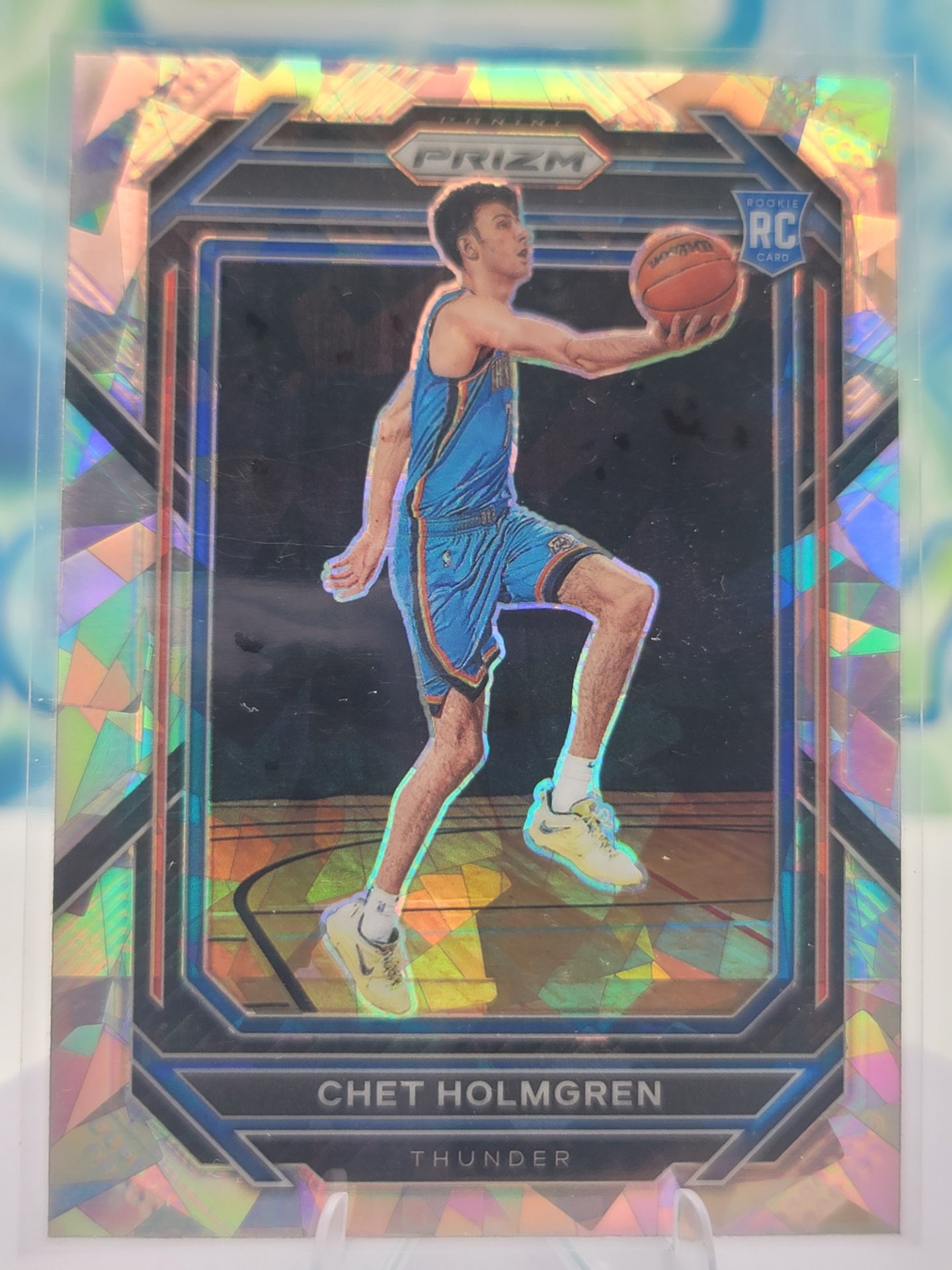 2023 Panini Prizm Chet Holmgren — 2023 Panini Prizm Cracked Ice Chet Holmgren