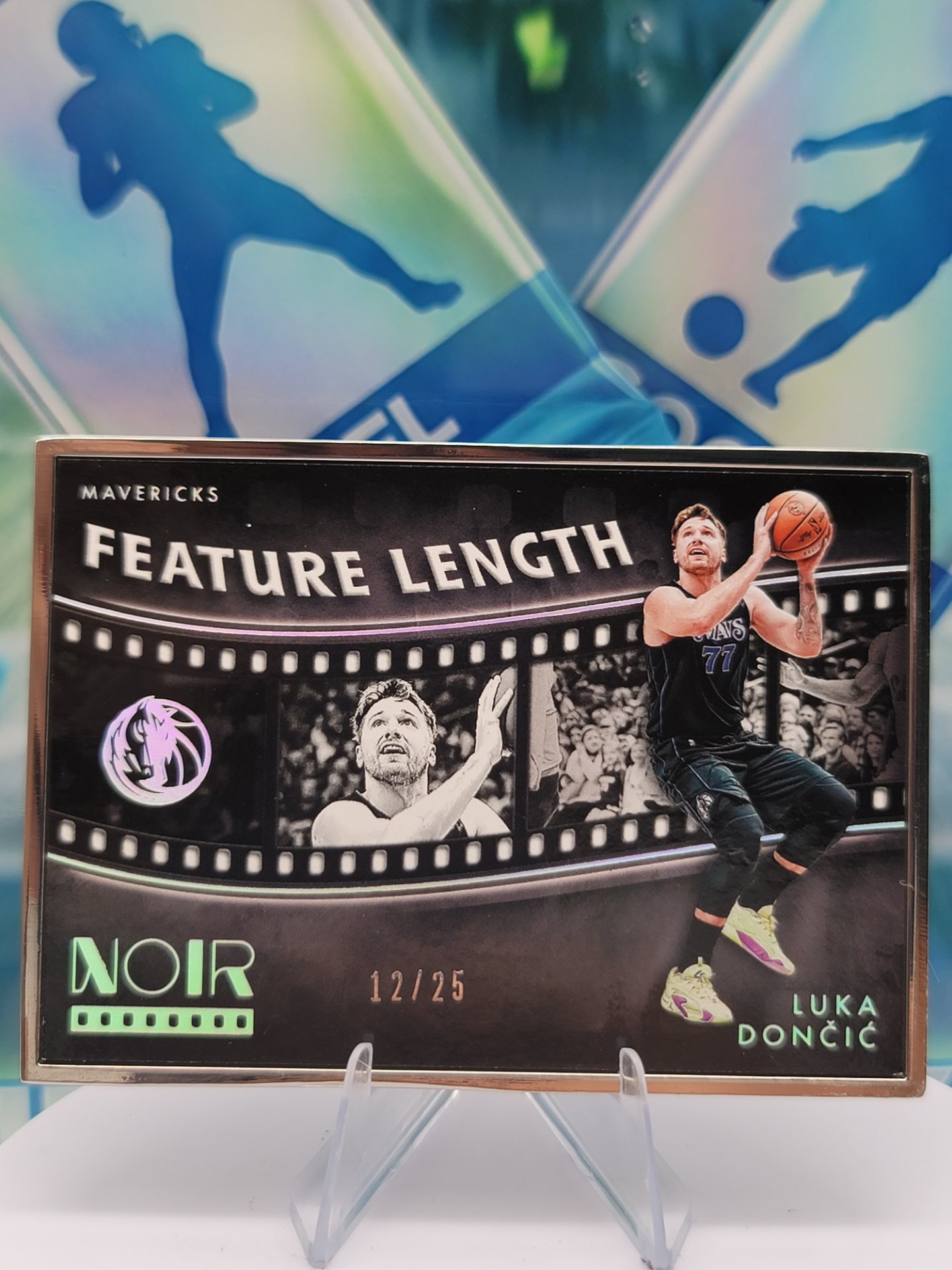 2024 Panini Noir Luka Doncic — 2024 Panini Noir Feature Length Metal Finish Luka Doncic #12 of 25