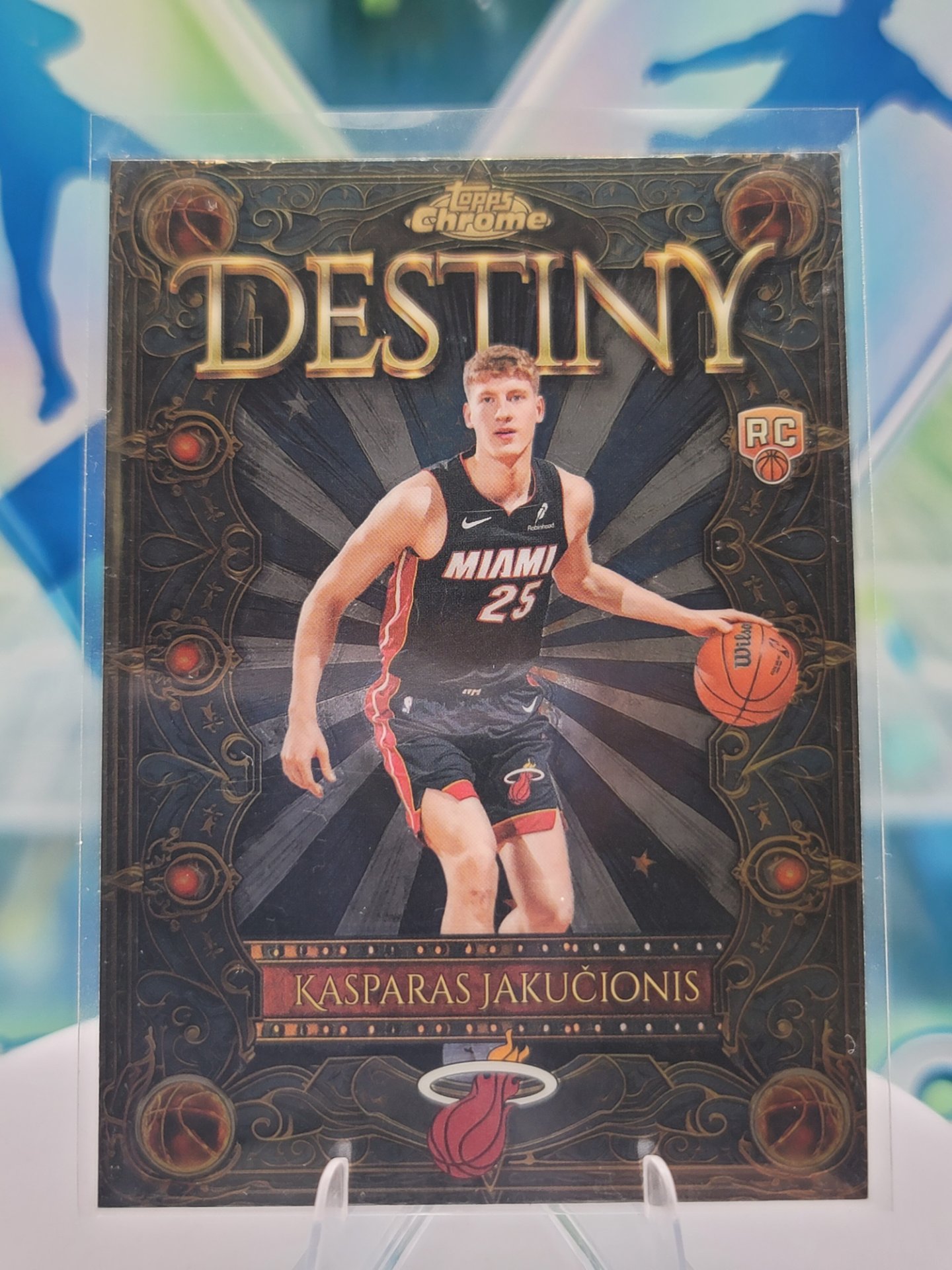 2025 Topps Topps Chrome Kasparas Jakucionis — 2025 Topps Topps Chrome Destiny Kasparas Jakucionis Rookie