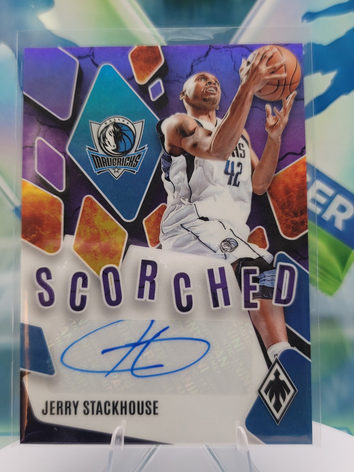 2024 Panini Phoenix Jerry Stackhouse — 2024 Panini Phoenix Schorched Auto Jerry Stackhouse #58 of 75 Autograph