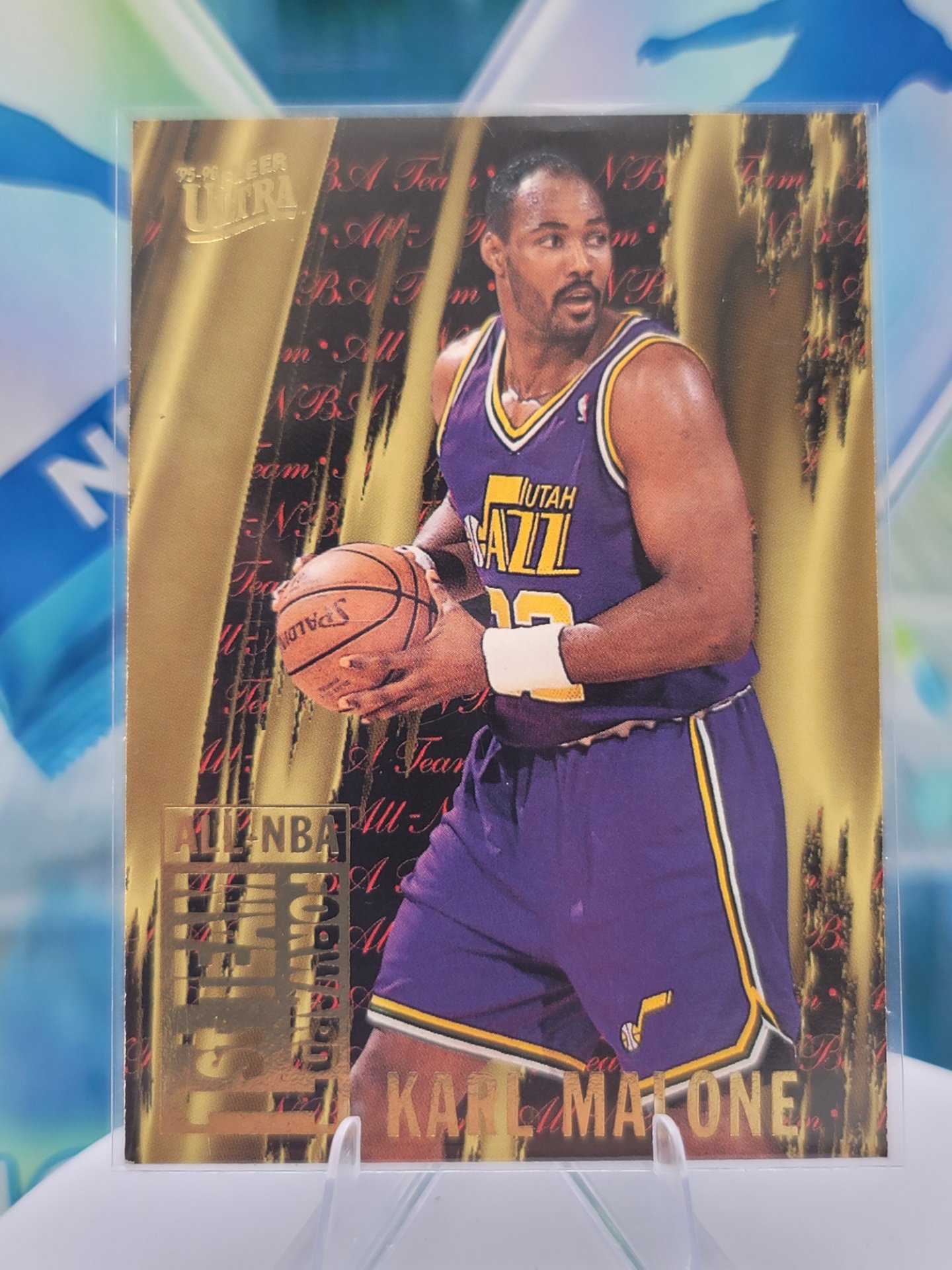 1996 Fleer Ultra Karl Malone — 1996 Fleer Ultra 1st Team Forward Karl Malone