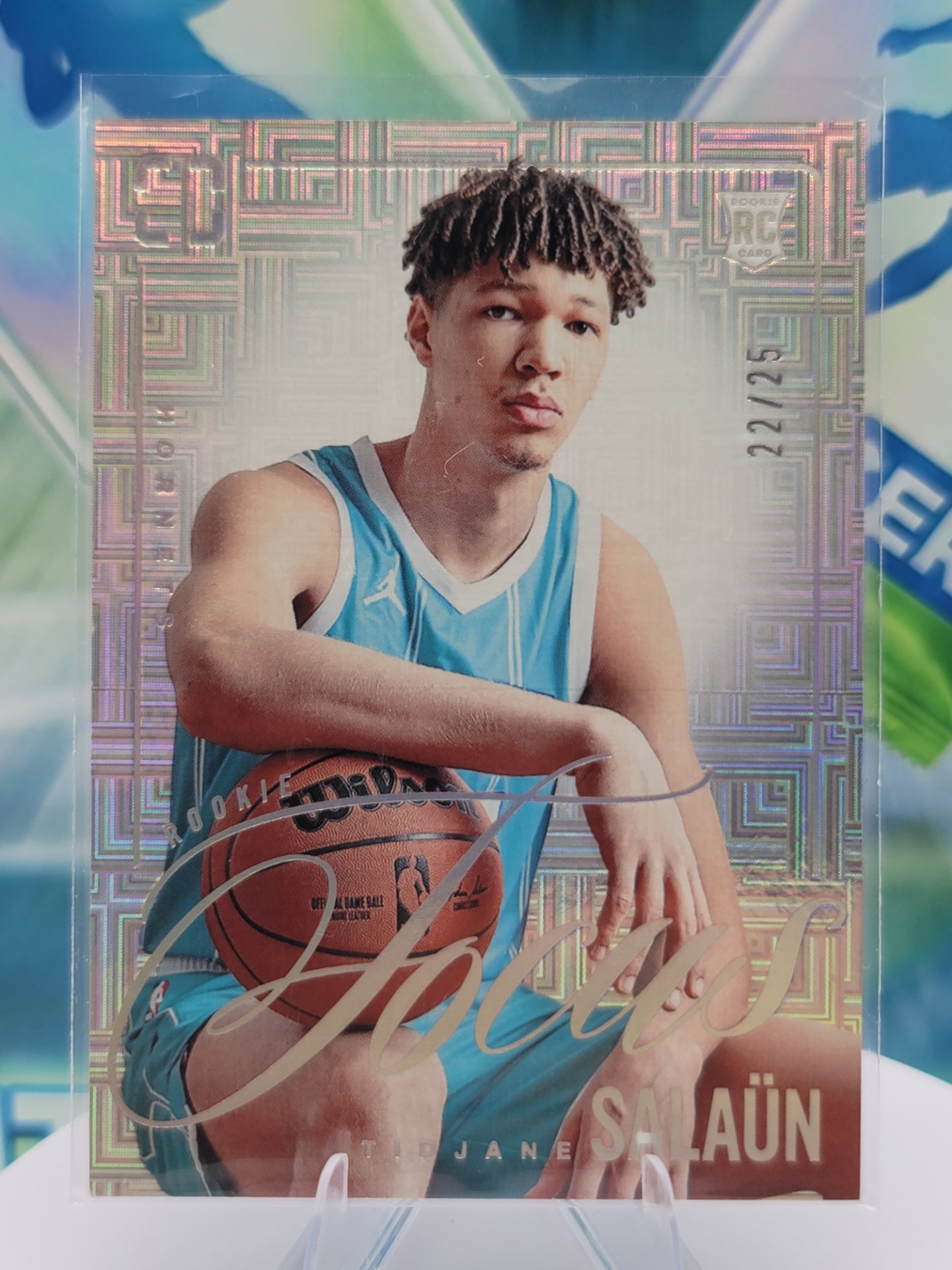 2025 Panini Photogenic Tidjane Salaun — 2025 Panini Photogenic Rookie Focus Mojo Refractor Tidjane Salaun #22 of 25 Rookie