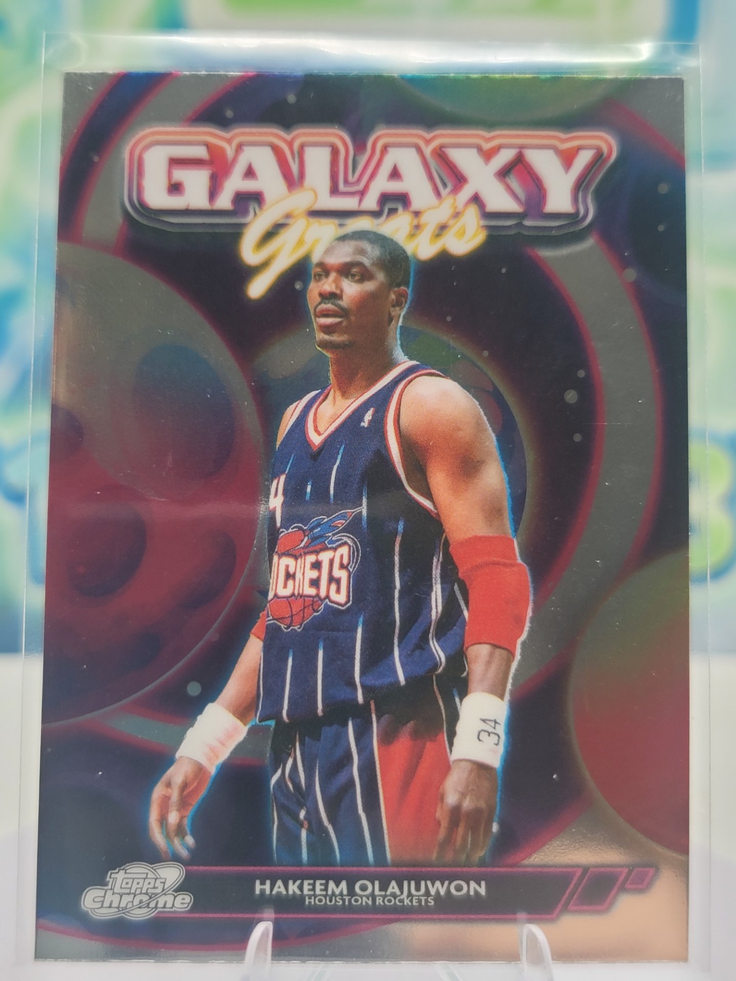 2026 Topps Topps Chrome Hakeem Olajuwon — 2026 Topps Topps Chrome Galaxy Greats Hakeem Olajuwon