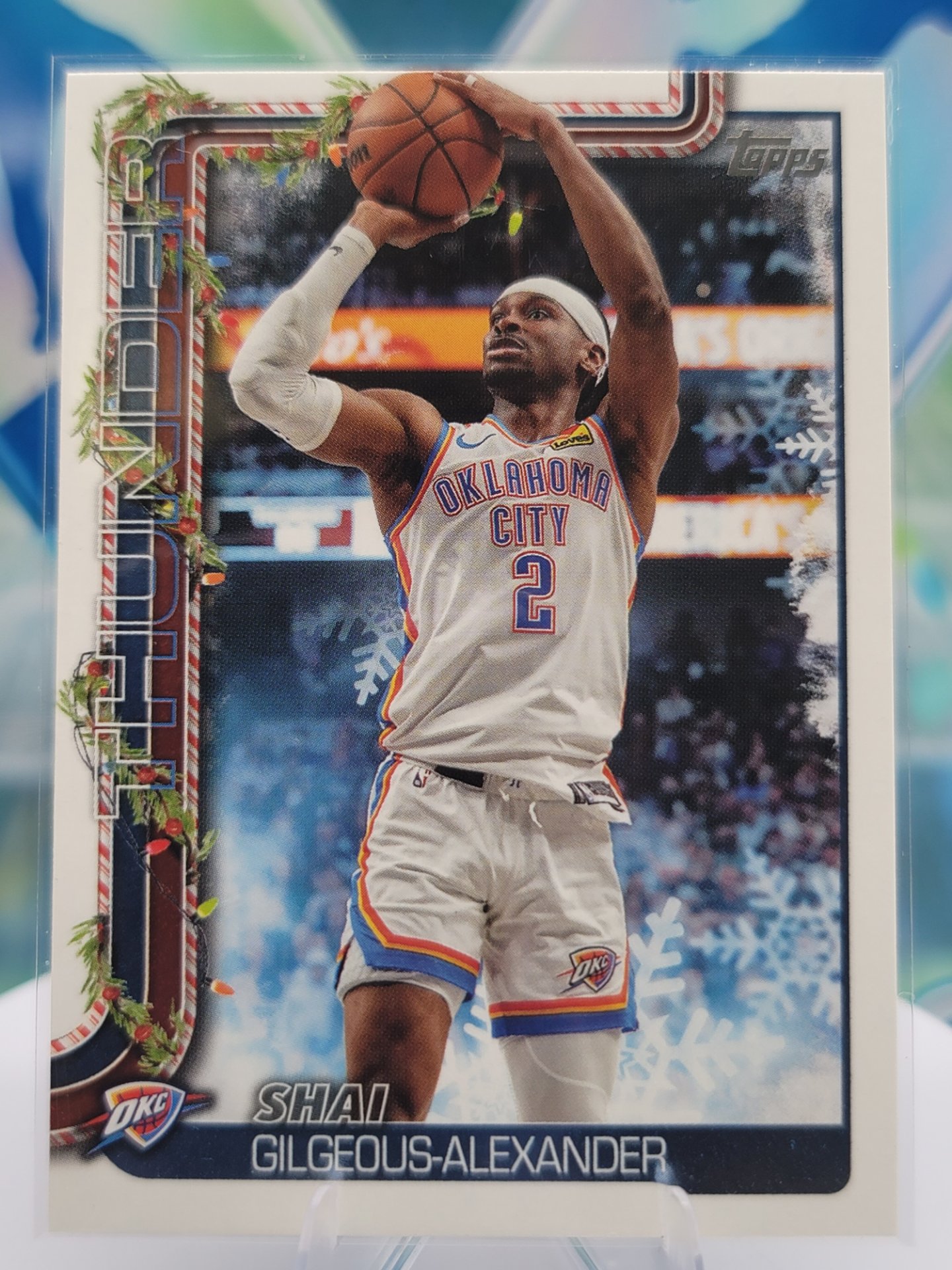 2025 Topps Topps Holiday Shai Gilgeous-Alexander — 2025 Topps Topps Holiday Base Shai Gilgeous-Alexander