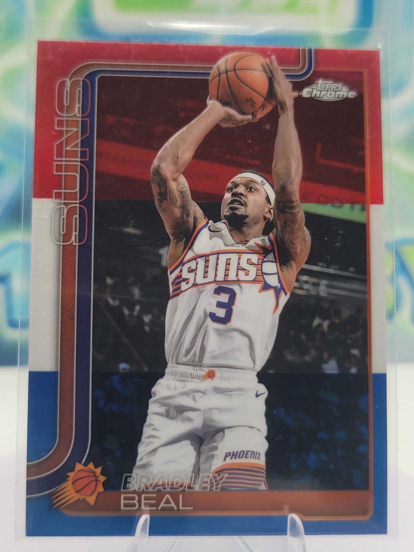 2025 Topps Topps Chrome Bradley Beal — 2025 Topps Topps Chrome Red White Blue Bradley Beal